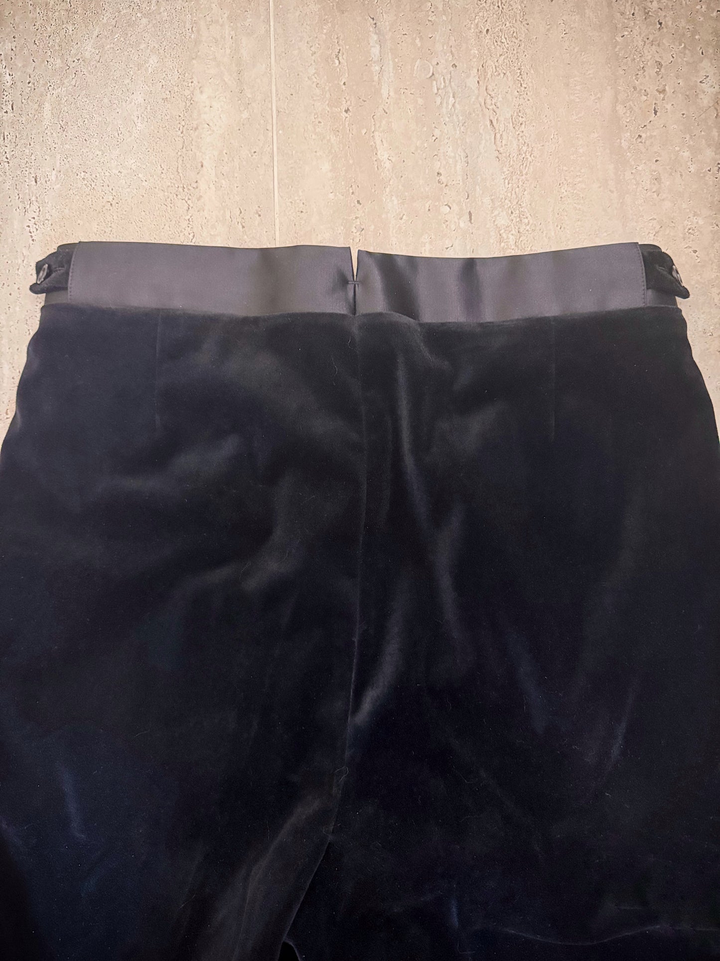 Pantalon de smoking en velours