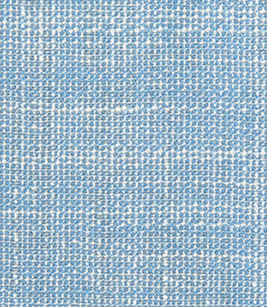 Pantalon taille haute bleu ciel - mélange laine lin soie et bambou - coupe droite