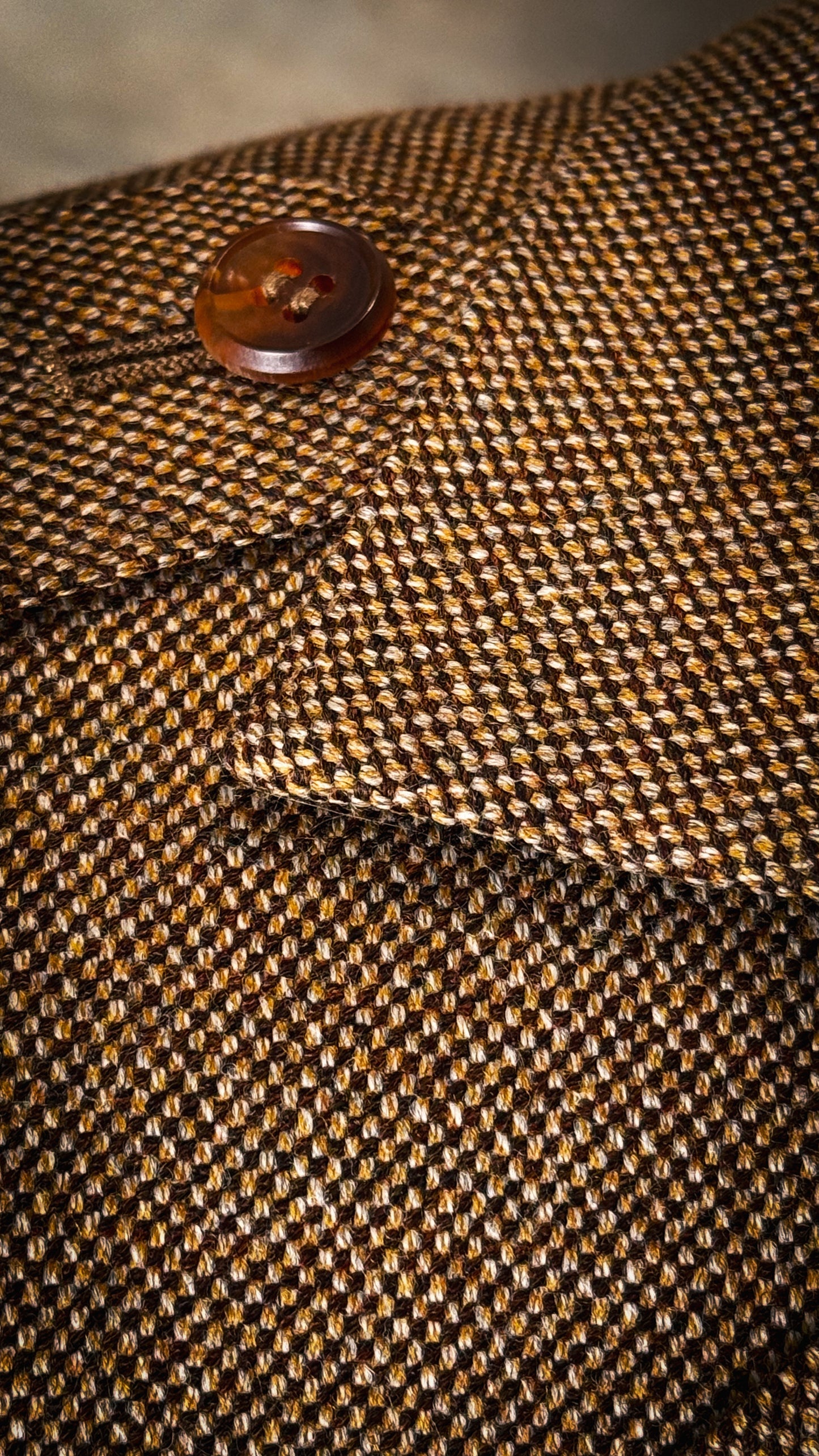 Veste Saharienne en laine "grain d'orge"