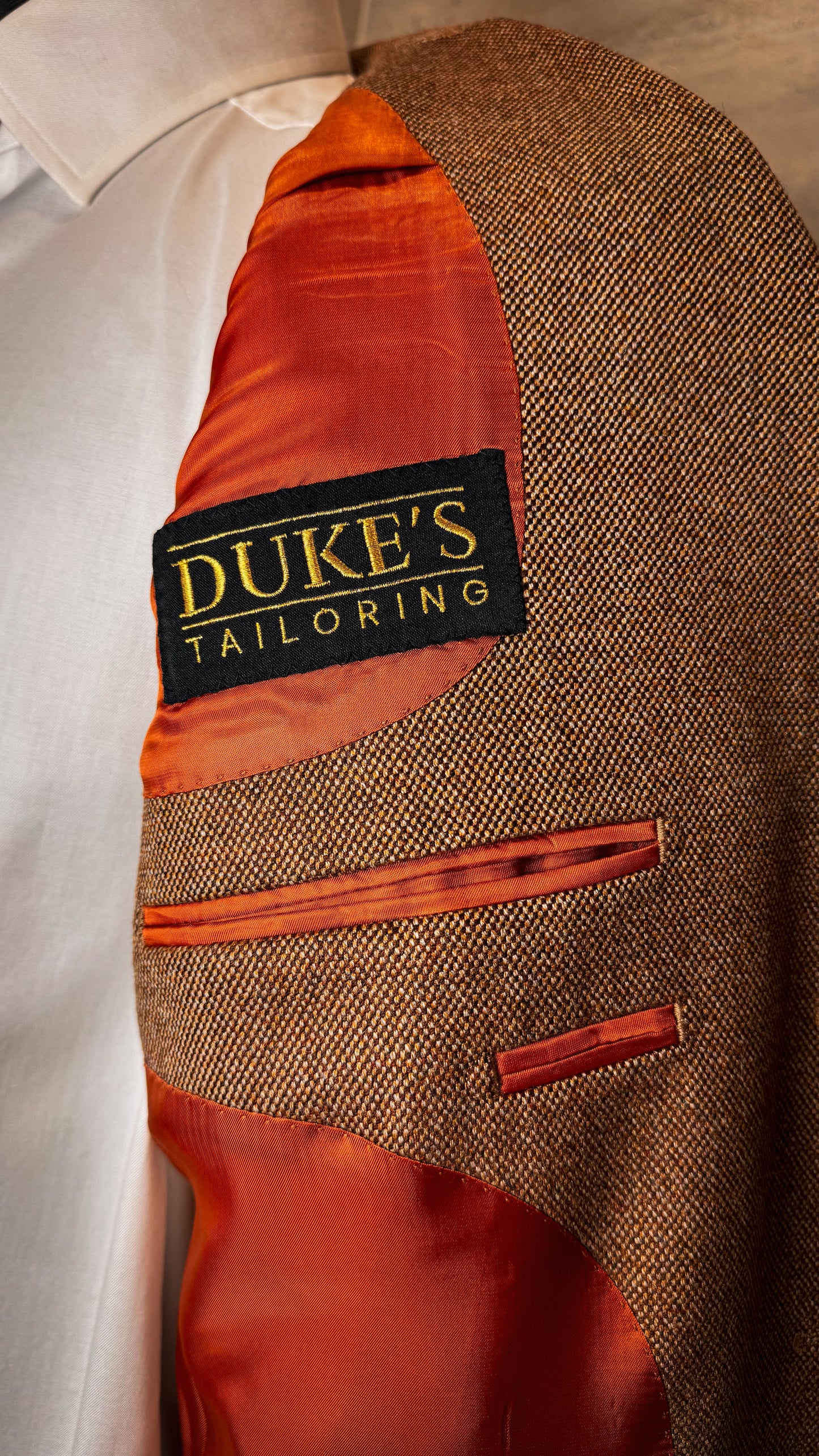 Veste Saharienne en laine "grain d'orge"