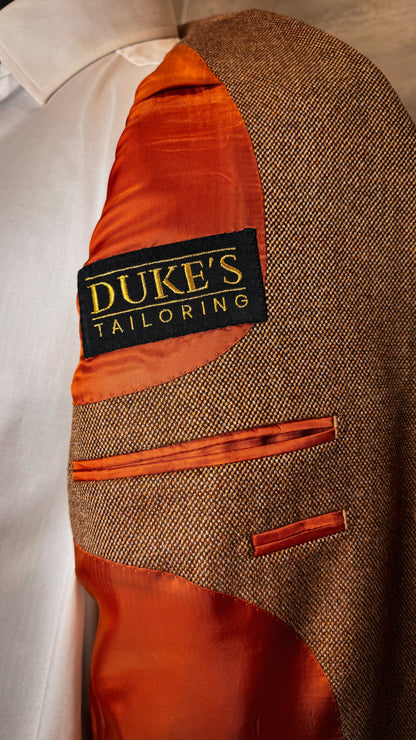 Veste Saharienne en laine "grain d'orge"