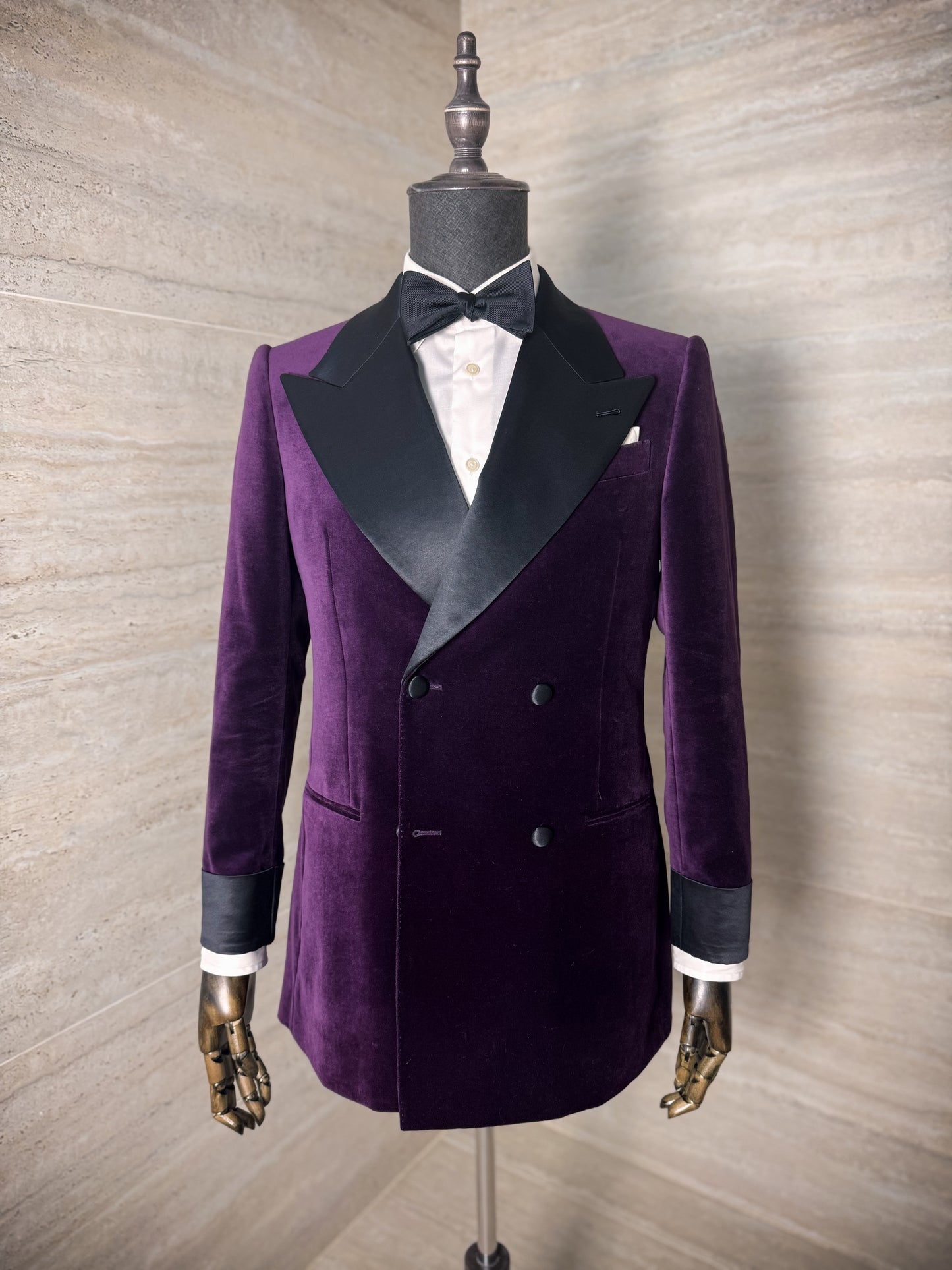 Veste de smoking en velours