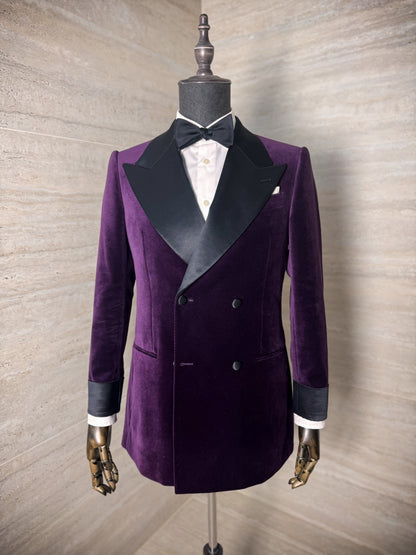 Veste de smoking en velours