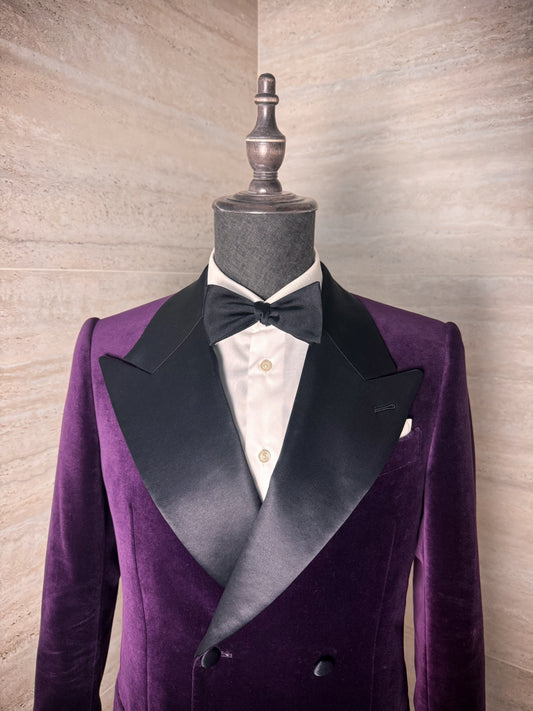 Veste de smoking en velours