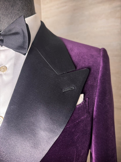 Veste de smoking en velours