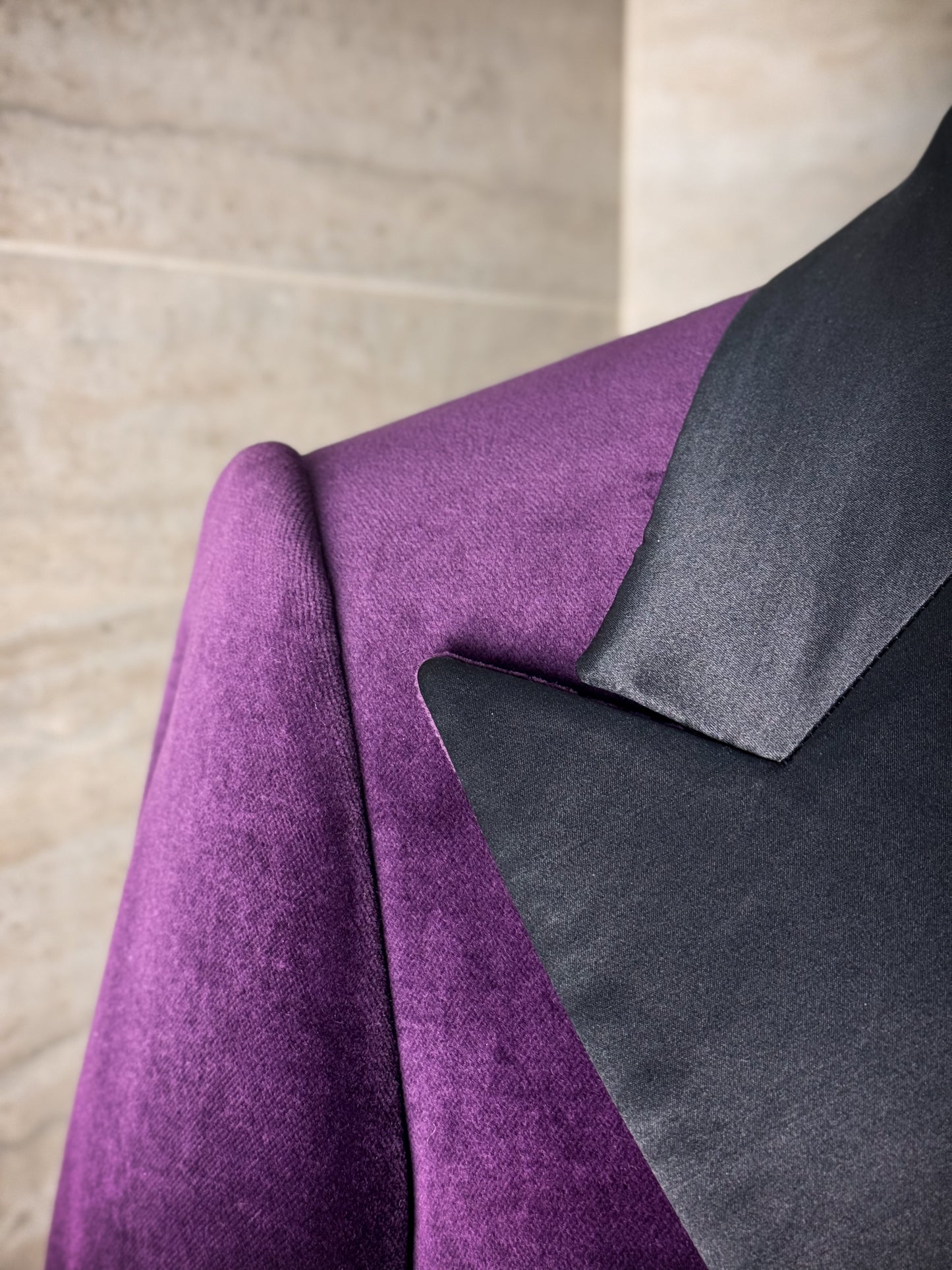 Veste de smoking en velours