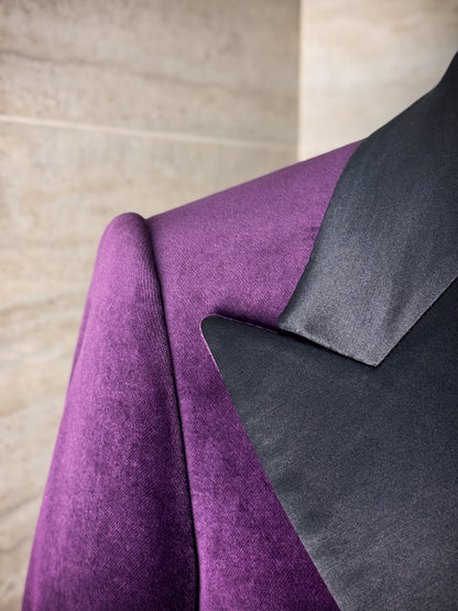 Veste de smoking en velours