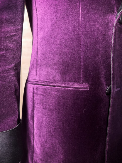 Veste de smoking en velours