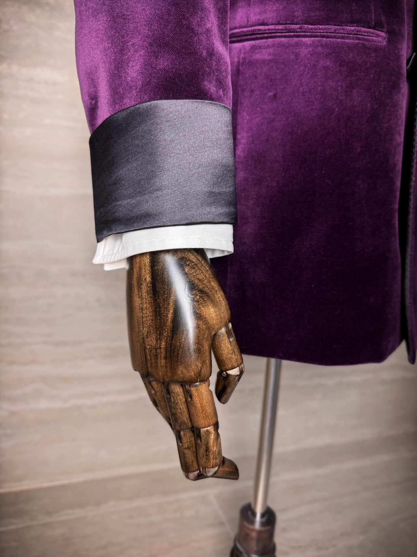 Veste de smoking en velours