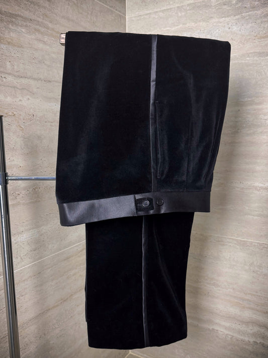 Pantalon de smoking en velours