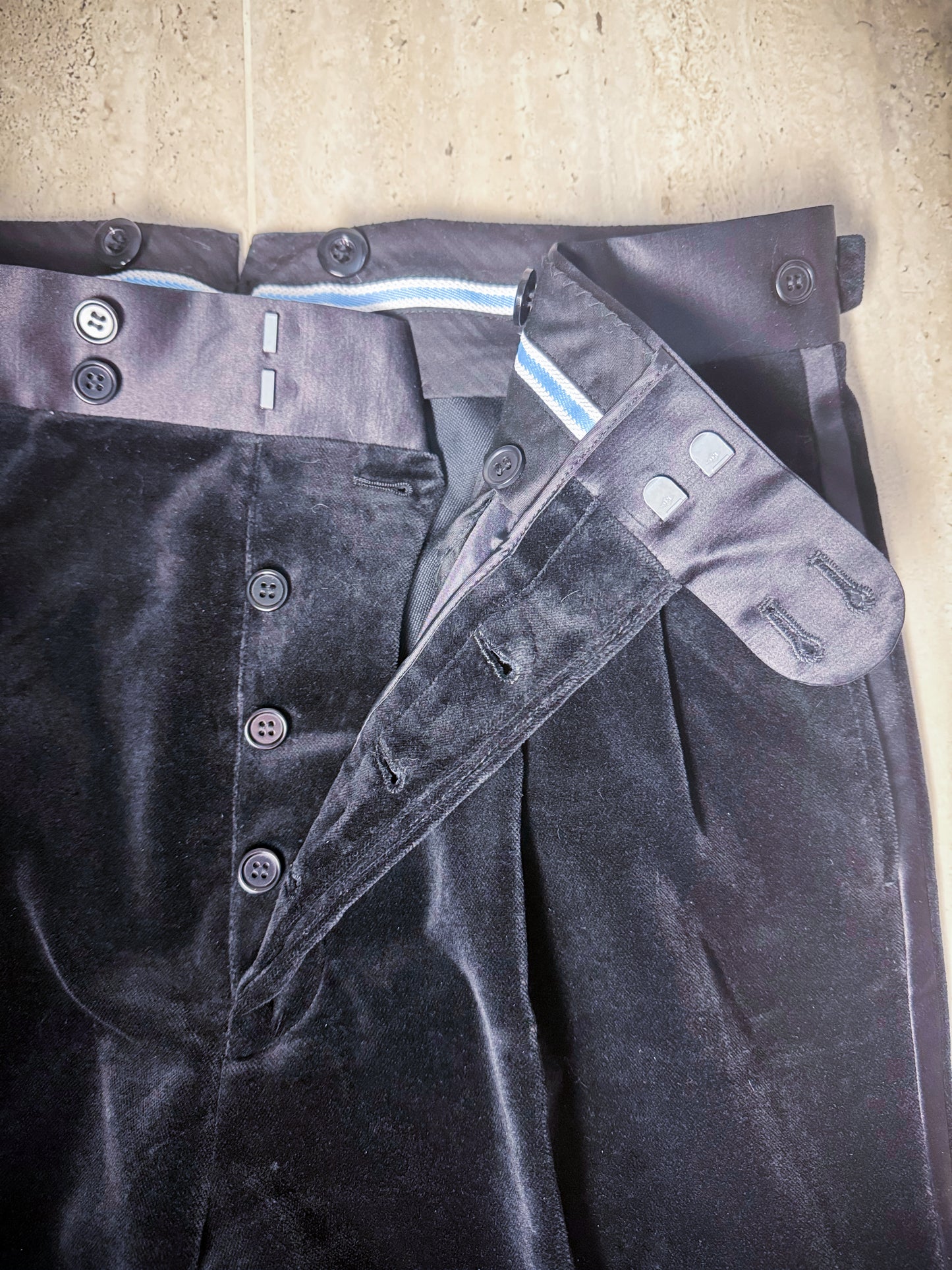 Pantalon de smoking en velours