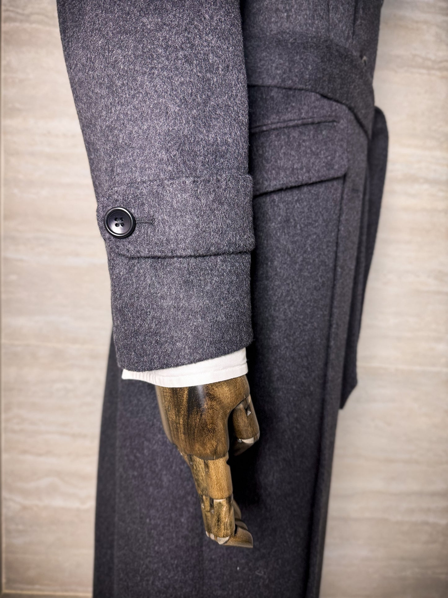 Manteau mi-saison laine et cachemire